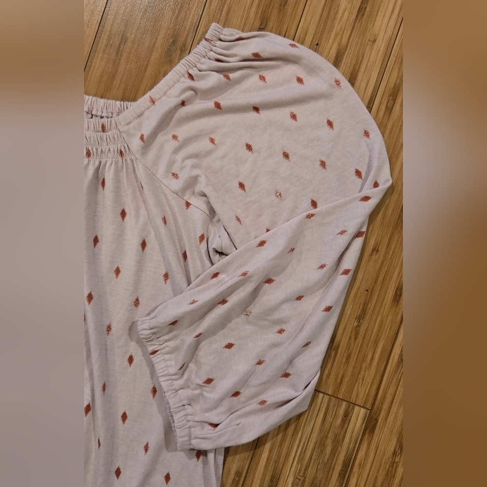 NWOT ANA Pink Patterned Top - Picture 3 of 8